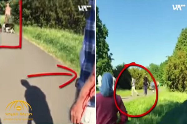 شاهد: ألماني يطلق كلابه المفترسة على لاجئ سوري لنهشه في الشارع!