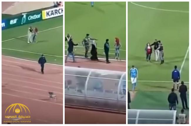 ظاهرة غريبة تحدث لأول مرة : مشجعات أردنيات يقتحمن ملعب عمان الدولي بسبب هزيمة فريقهن- فيديو