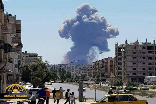 قصف منظومة صواريخ  في مطار حماة العسكري ومقتل 57 عنصرا من الحرس الثوري الإيراني - فيديو