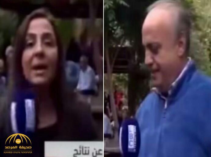 شاهد.. لحظة اعتداء المرشح اللبناني وئام وهاب على مذيعة على الهواء