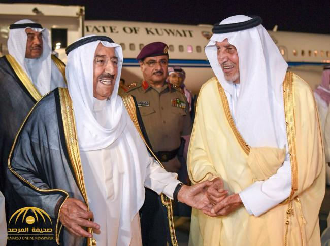 بالصور : أمير الكويت يصل إلى جدة