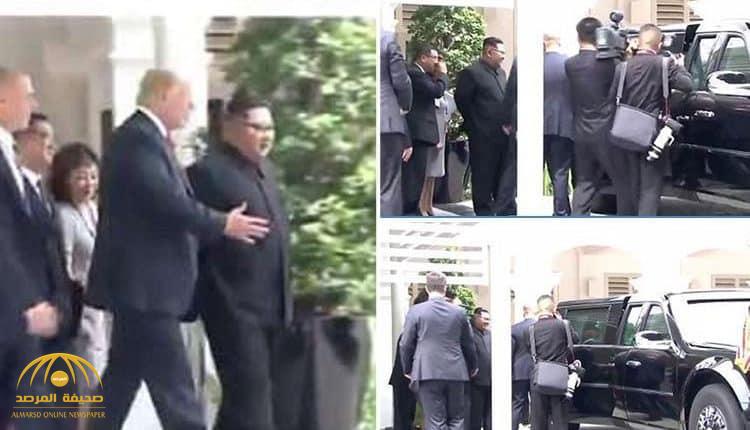 بالفيديو .. "ترامب" يستعرض "الوحش الرئاسي" أمام "كيم جونغ أون"