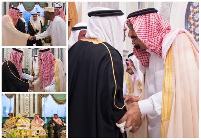 بالصور : خادم الحرمين يستقبل رئيس غينيا وولي عهد البحرين ورئيس مجلس الأمة الكويتي