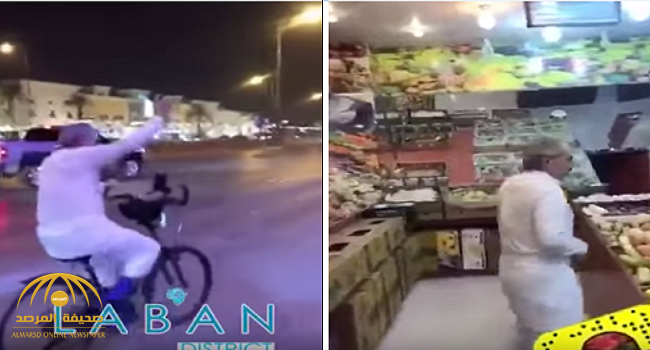 شاهد بالفيديو:  الوليد بن طلال يقود دراجته ويتوقف عند محل خضار بـ "الرياض"