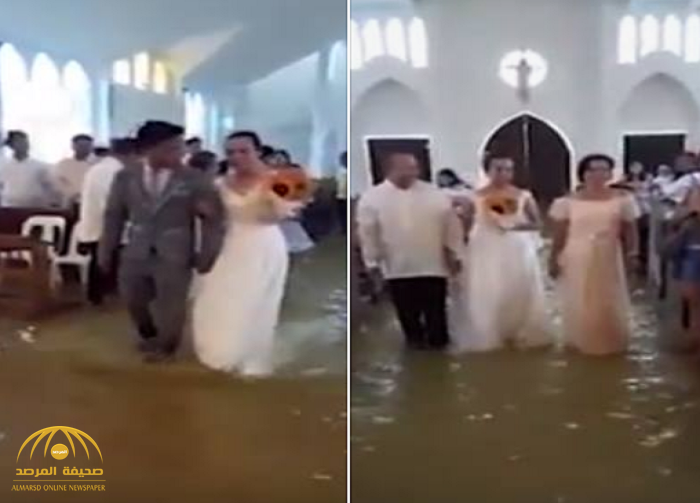 بالفيديو: عروس تتحدى الطبيعة وتعقد قرانها بأجواء "مستحيلة"!