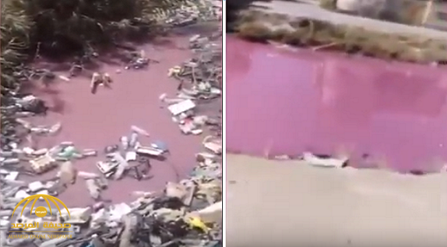 فيديو يوثق الفضيحة.. البصرة "تحتضر" والأنهار تحولت للأحمر