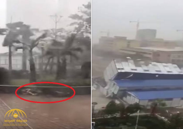 شاهد: إعصار "مانكوت" المدمر يقلع الشجر ويجرف البشر والحجر!