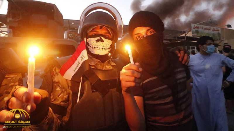 بعد حرق مقرات الأحزاب .. شاهد بالصور و الفيديو لحظة اقتحام عراقيون القنصلية الإيرانية في البصرة