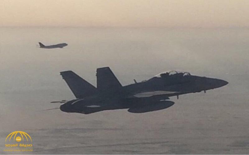طائرات F18 ترافق طائرة "ولي العهد" لحظة دخولها الأجواء الكويتية