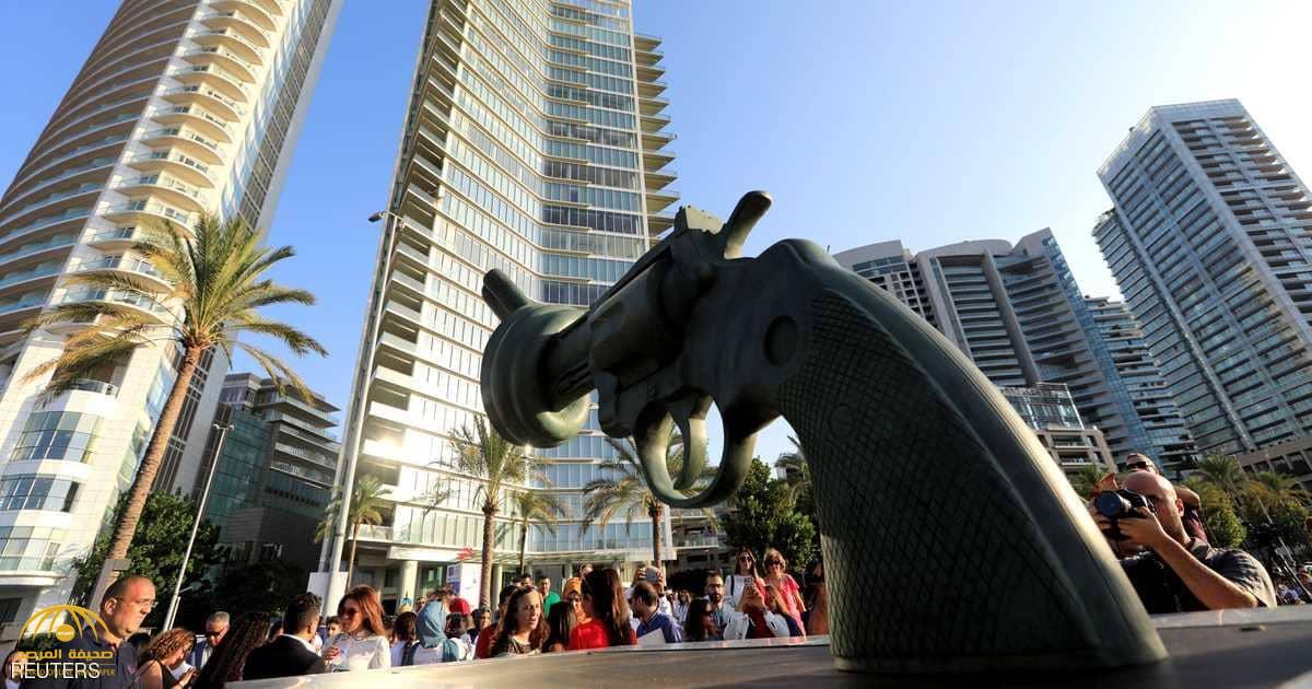 الكشف عن "رمز السلام" في بيروت
