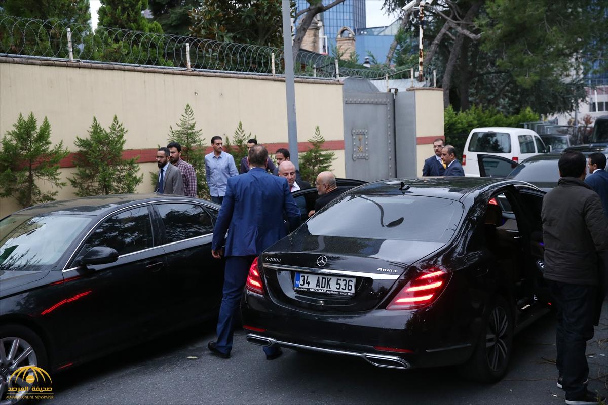 شاهد أول صور لوصول الوفد السعودي لقنصلية المملكة بإسطنبول للمشاركة بالتحقيق حول اختفاء «خاشقجي»