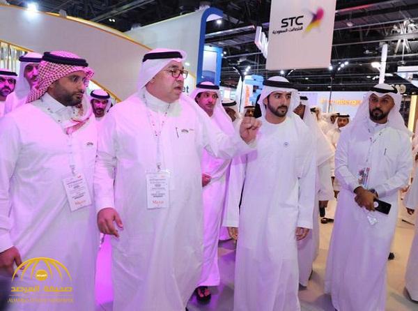 ولي عهد دبي يزور جناح STC في معرض جايتكس 2018 .. والشركة تكشف عن أحدث ابتكار في مجال تقنية "الاتصال الجوي" -صور