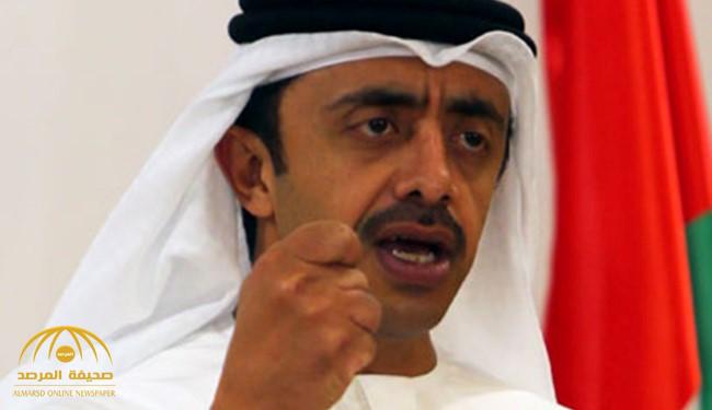 وزير الخارجية الإماراتي : وقوفنا مع السعودية وقفة مع الشرف والعز
