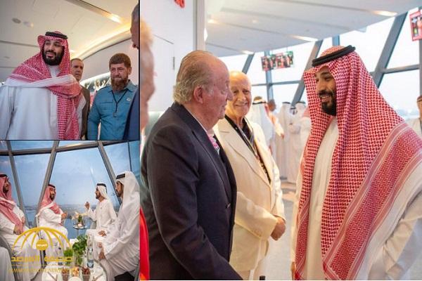 بالصور: ولي العهد يلتقي نائب رئيس دولة الإمارات وملك إسبانيا السابق  والرئيس الشيشاني في أبوظبي !