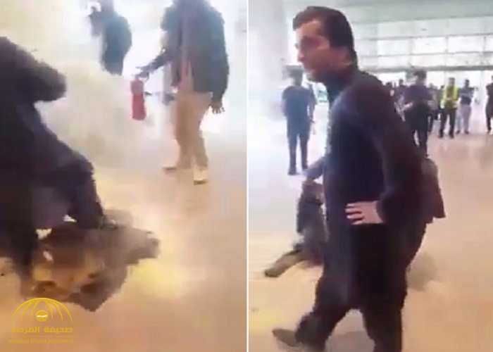 شاهد: وزير باكستاني يشعل النار في حقائبه وملابسه بالمطار.. والكشف عن السبب!