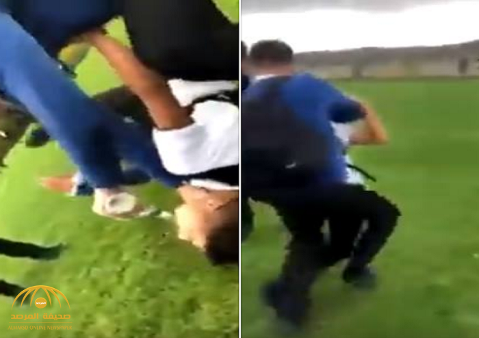 شاهد: لحظة التعدي بالضرب على تلميذ سوري في ملاعب مدرسة ببريطانيا!