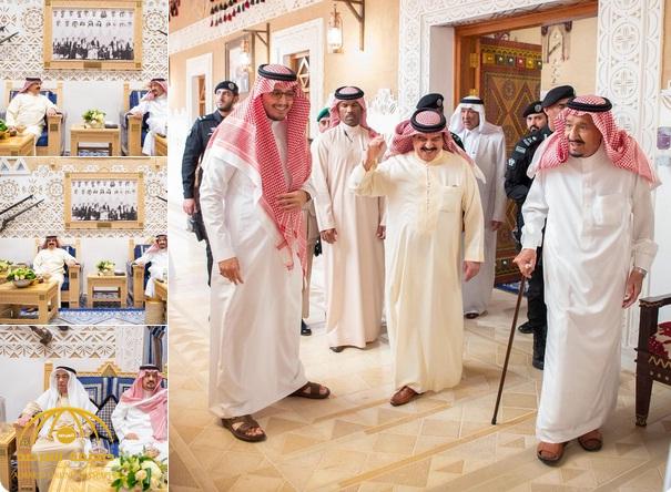 خادم الحرمين يستقبل ملك البحرين ويقيم مأدبة غداء له ويعقد معه جلسة مباحثات - صور