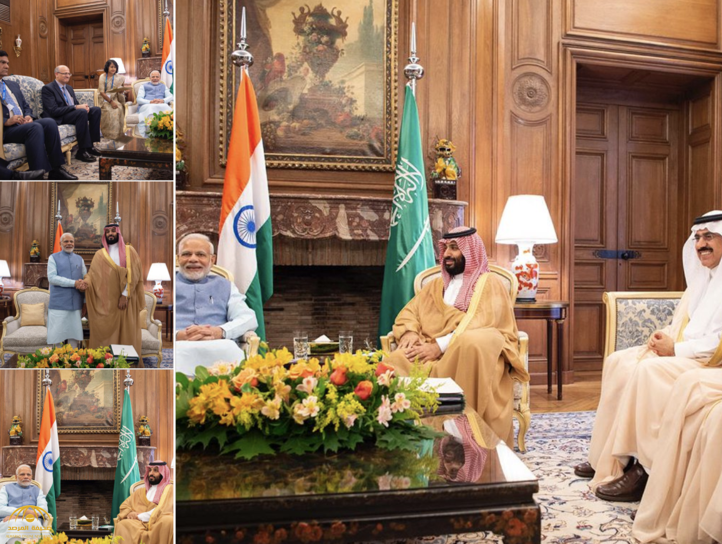 بالصور  :  ولي العهد يلتقي رئيس وزراء الهند في العاصمة الأرجنتينية بيونس آيرس