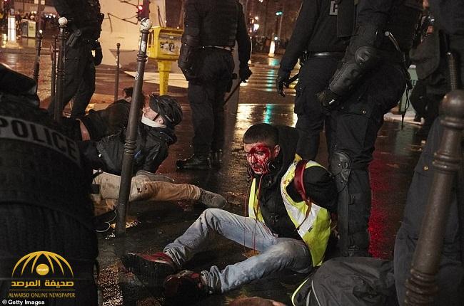 شاهد بالصور ..  شوارع باريس بعد تجدد احتجاجات أصحاب السترات الصفراء