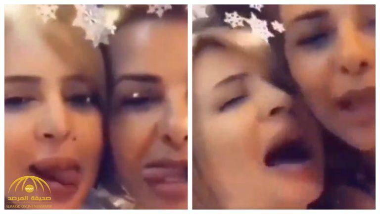 شاهد فيديو للفنانة الإماراتية بدرية أحمد مع صديقتها تتصرفان في حالة غير طبيعية !