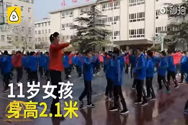 شاهد.. أطول طفلة في العالم تعيش في الصين