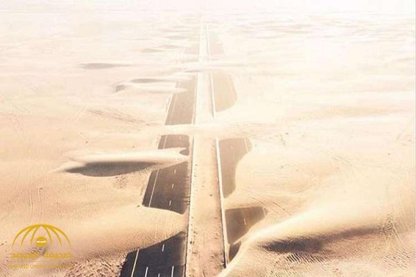 رغم التطور العمراني  ..  شاهد ماذا فعلت الرمال المتحركة  في الإمارات