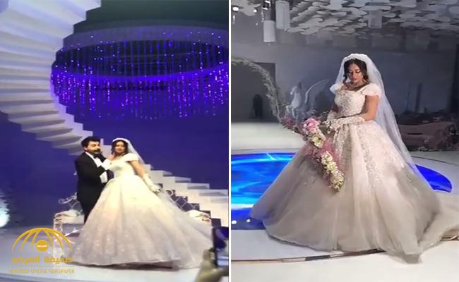 بالفيديو .. الفنانة فرح الهادي وزوجها عقيل الرئيسي يقيمان حفل زفاف للمرة الثانية !