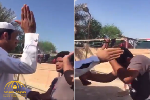 شاهد: أحد أبناء الأسرة الحاكمة في قطر يعتدي بالضرب على وافد ويهينه.. لهذا السبب!