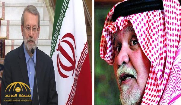 تفاصيل المشادة الكلامية بين "بندر بن سلطان" و كبير المفاوضين الإيرانيين السابق  "علي لاريجاني"!