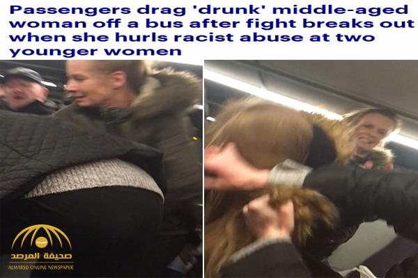 شاهد: ردة فعل فتاتين بعد أن قامت امرأة "مخمورة " بمضايقتهما داخل حافلة في بريطانيا !