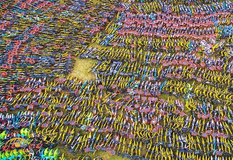 شاهد .. صور مثيرة لـ "مقابر الدراجات" في الصين !