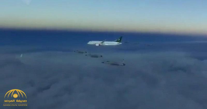 شاهد.. فيديو جديد لاستقبال مقاتلات باكستانية "ولي العهد" في أجواء إسلام آباد