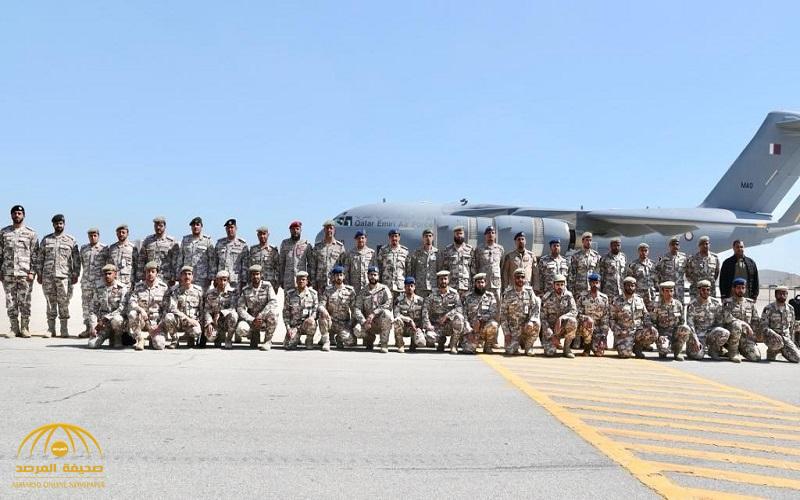 بالصور .. قوة عسكرية قطرية تصل إلى قاعدة الملك عبدالعزيز الجوية بالظهران