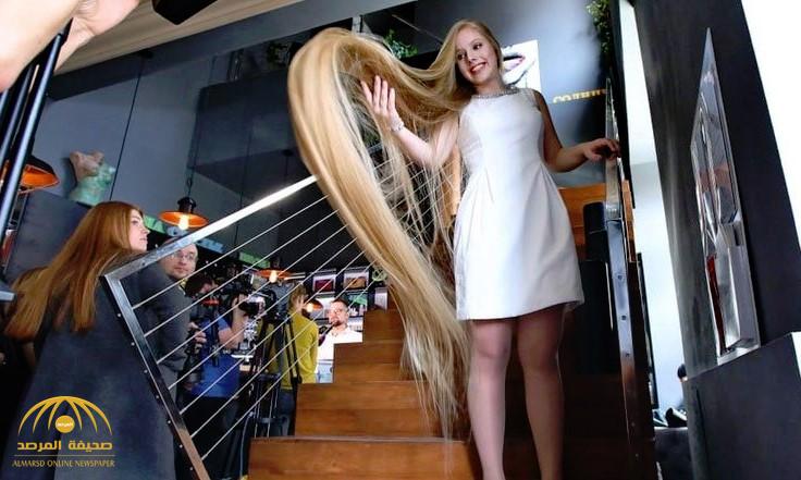 شاهد بالصور والفيديو .. فتاة أوكرانية تمتلك أطول شعر في العالم.. وتصيب خبراء بالدهشة!