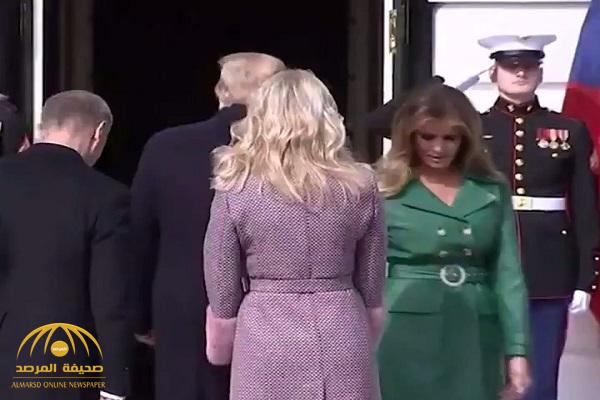 شاهد .. ترامب يضع ميلانيا في موقف محرج أمام زوجة رئيس الوزراء التشيكي