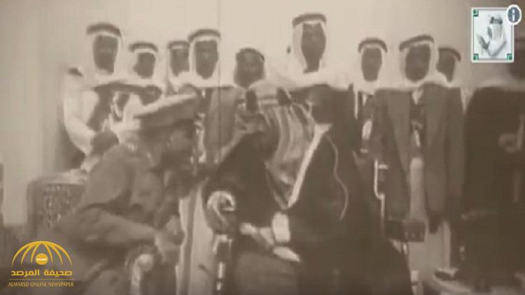 شاهد .. فيديو نادر لأول رؤساء مصر في ضيافة الملك عبدالعزيز