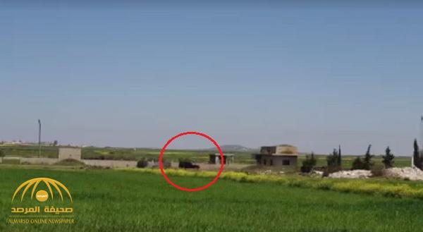 شاهد .. لحظة نسف سيارة تابعة للميليشيات  الإيرانية في درعا السورية