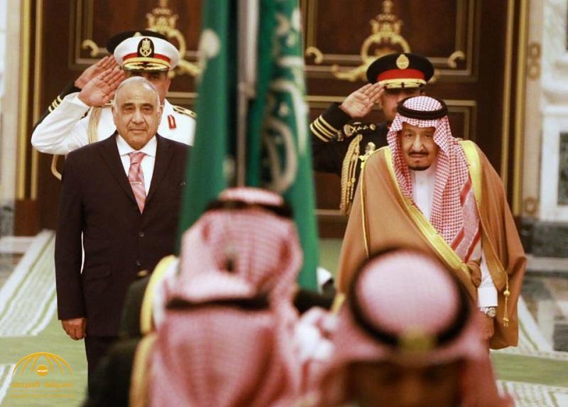 بالصور .. خادم الحرمين يستقبل رئيس الوزراء العراقي