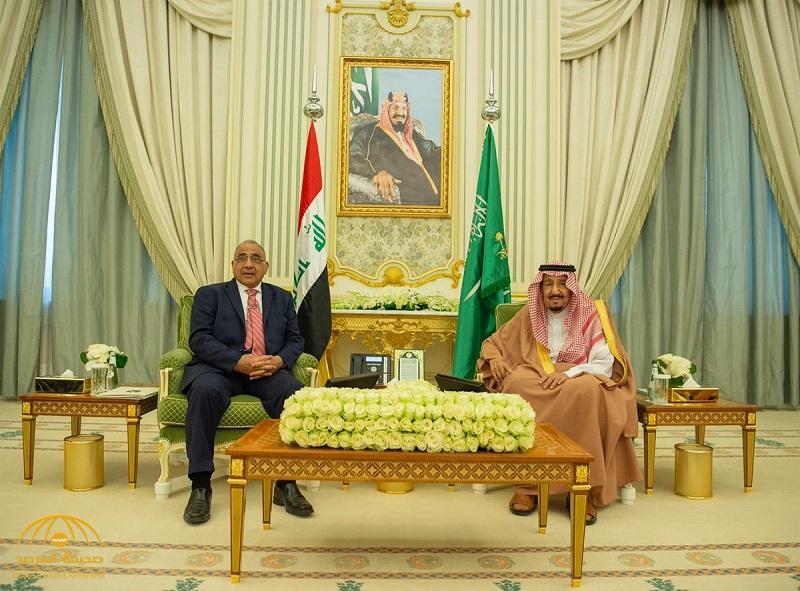 بالصور .. خادم الحرمين ورئيس الوزراء العراقي يعقدان جلسة مباحثات رسمية