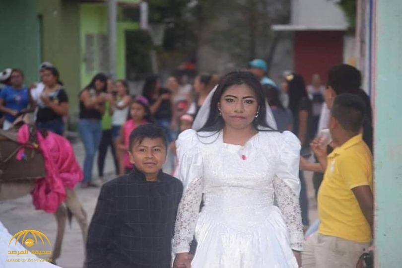 بالصور : فتاة تتزوج من طفل بالمكسيك .. ومفاجأة بشأن العريس!