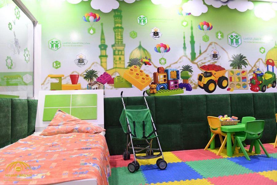 الكشف عن سبب تواجد غرفة ألعاب أطفال داخل ساحة المسجد النبوي! - فيديو وصور