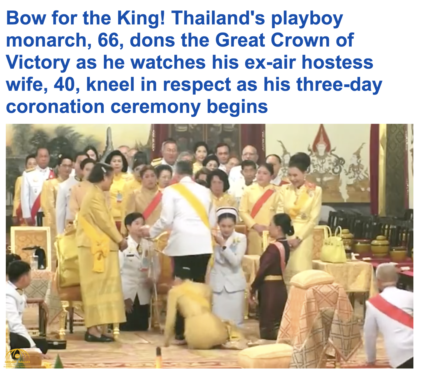 بالصور: تتويج الملك ماها فاجيرالونغكورن رسميا في تايلاند