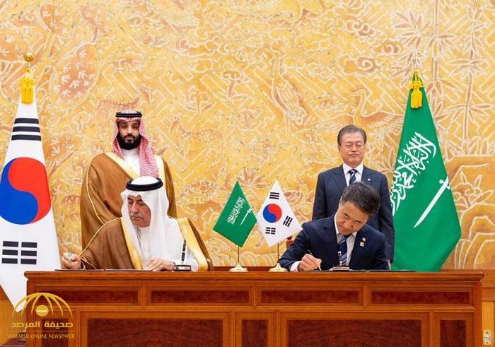 شاهد: "ولي العهد" والرئيس الكوري يشهدان توقيع اتفاقيات ضخمة بين البلدين.. تعرف عليها (صور)
