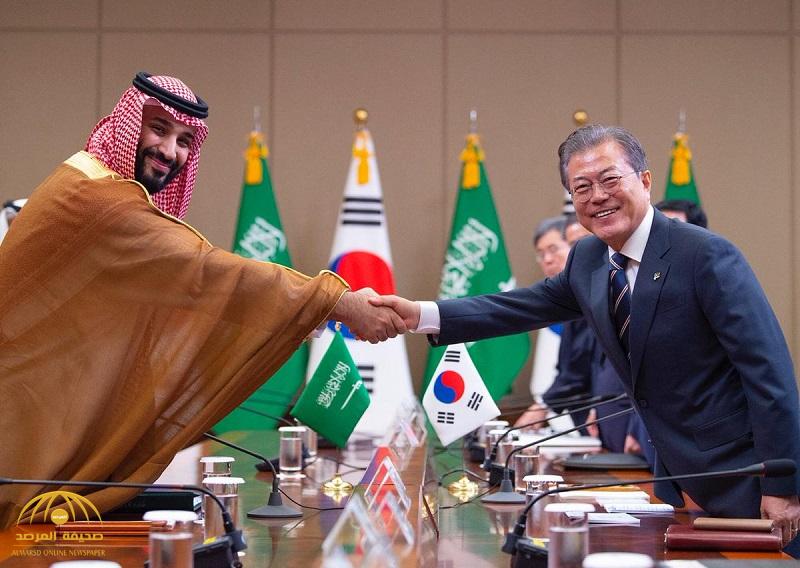بالصور :  رئيس جمهورية كوريا وولي العهد يعقدان اجتماعا موسعا ويبحثان مستجدات الأحداث والقضايا الإقليمية والدولية