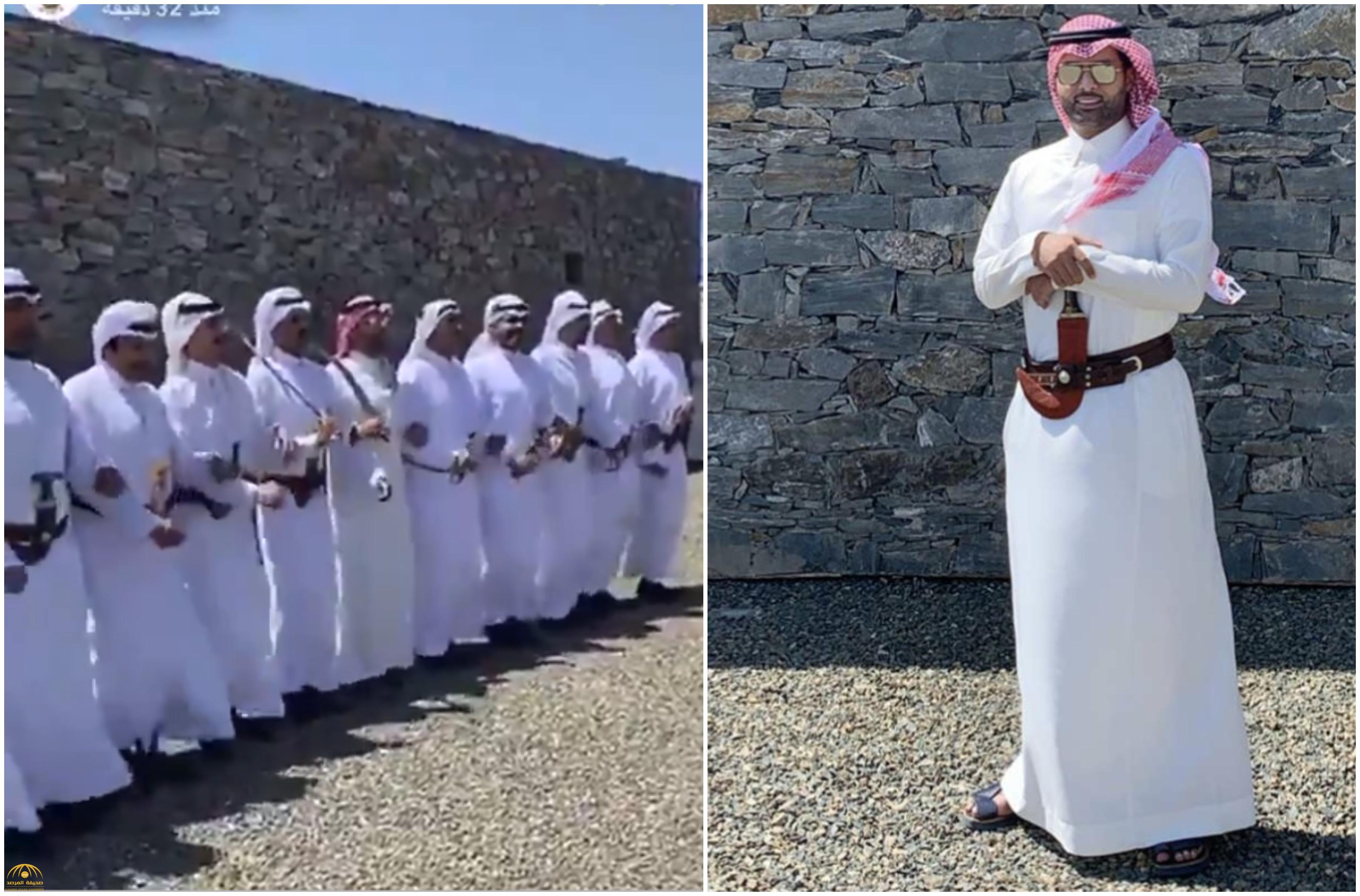 شاهد : ياسر القحطاني يرتدي "الجنبية" ويؤدي العرضة الجنوبية في موسم السودة!