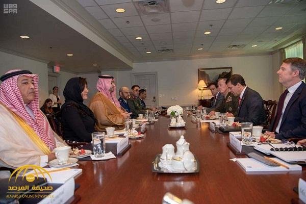 بالصور: تفاصيل مباحثات خالد بن سلمان مع  وزير الدفاع الأمريكي في مقر "البنتاغون"