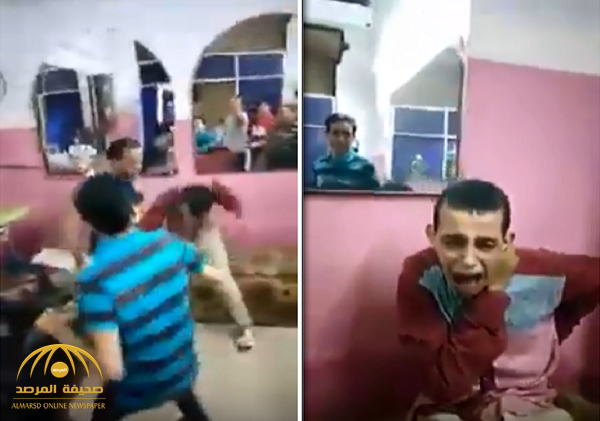 فيديو صادم.. شاهد: لحظة اعتداء 6 أشخاص على معاق داخل محل في مصر !