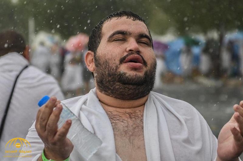 شاهد.. الأمطار تهطل على رؤوس الحجاج في عرفات