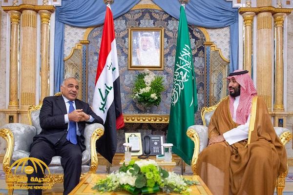بالصور .. تفاصيل اجتماع ولي العهد مع رئيس وزراء العراق