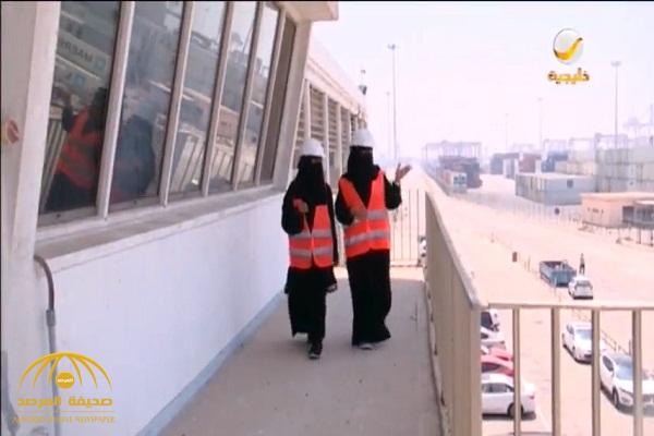 بالفيديو.. سعوديتان تكشفان تفاصيل عملهما في تشغيل الرافعات العملاقة بـ"الدمام"